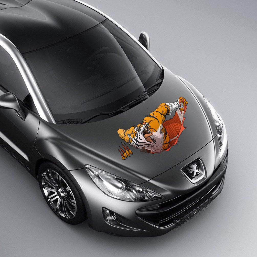 Custom Car Hood Vinyl Sticker - Wrap For Truck Art Decal