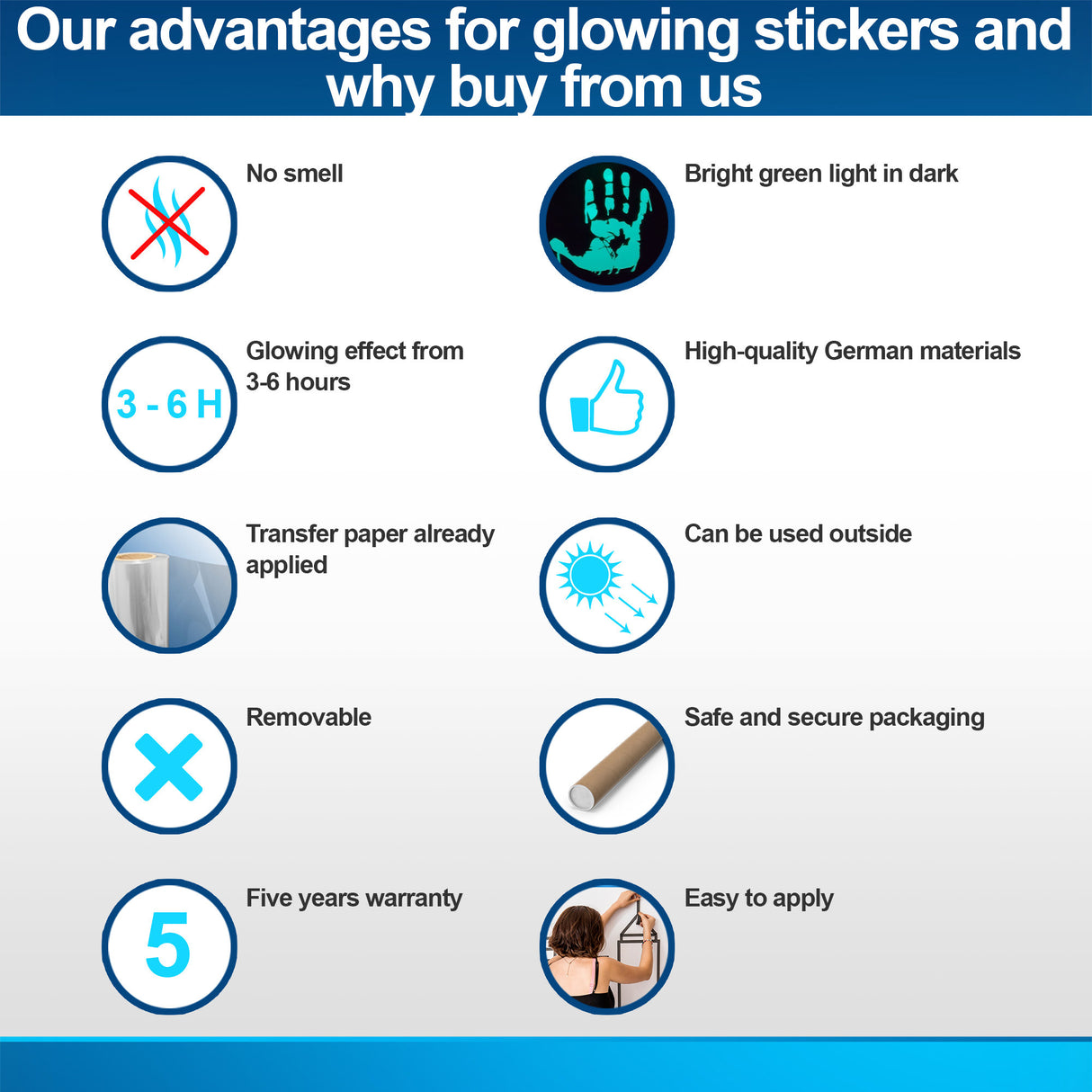 Glow In Dark Big Cat Wall Sticker - Furry Kitten Cute Kitty Vinyl Pet Silhouette Decal