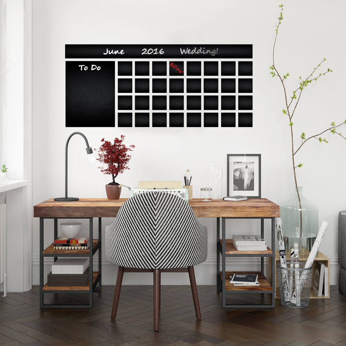 Wall Weekly Planner Sticker Monthly Blackboard Decal