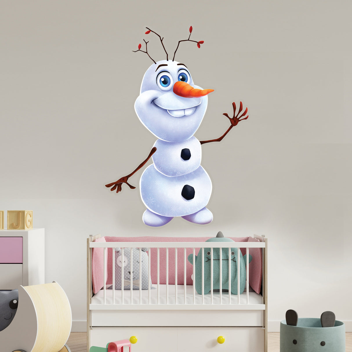 Snowman wall sticker - cute christmas holiday home decoration decal