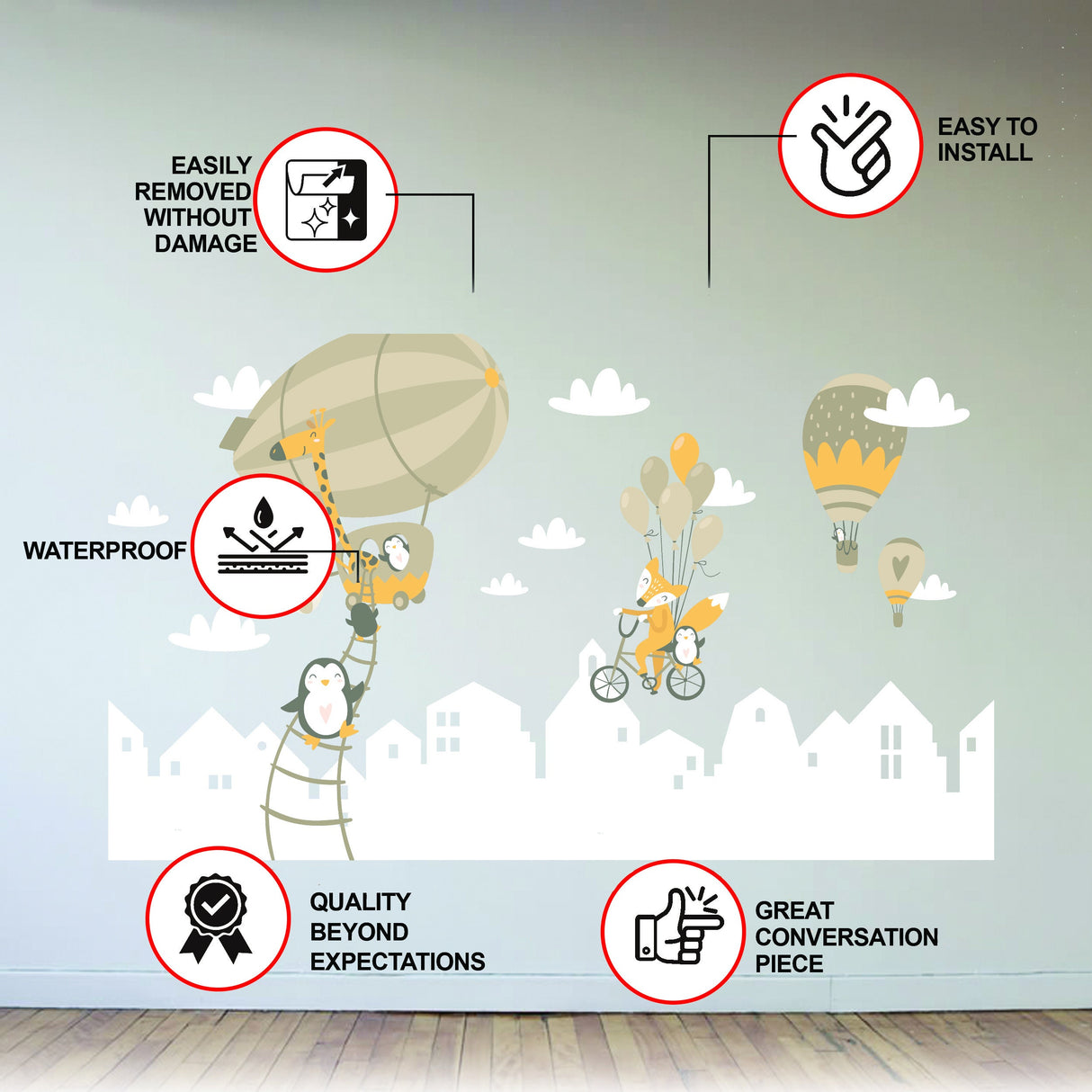 baloons decor classroom sticker ballon big decorations crockpot living gryffindor torre stencil paper theme wallpaper rooms abc giant our man in papel para pegar en la pared potted plants nursery teen children border number