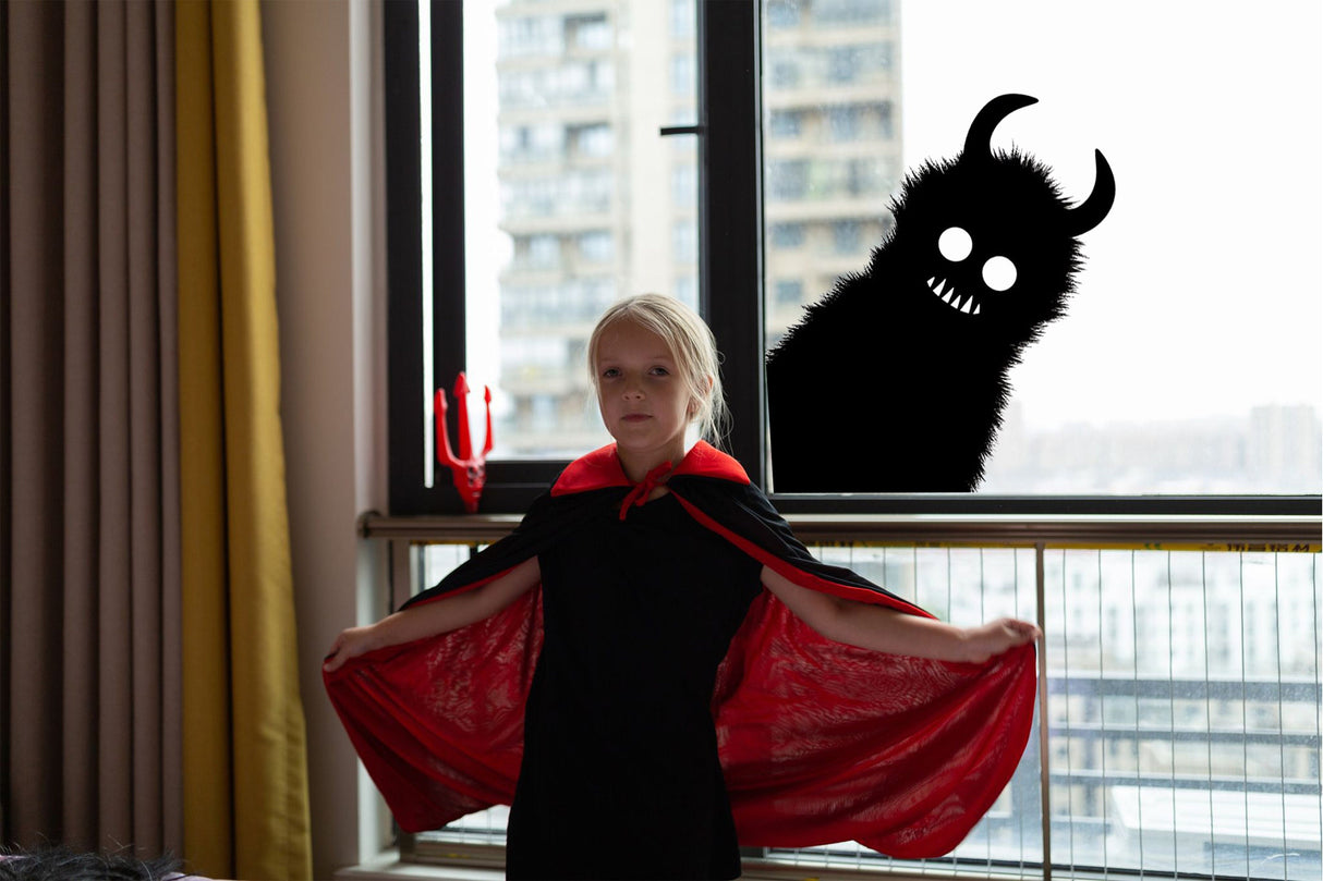 Chilling Halloween door and window design