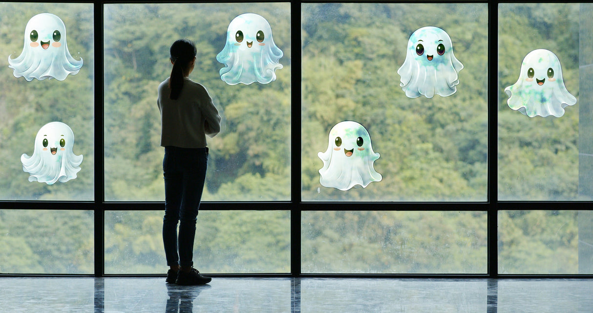 "Etched Halloween Window Decorations"