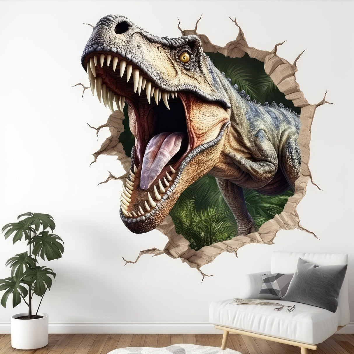 Realistic Dinosaur Vinyl Sticker,
