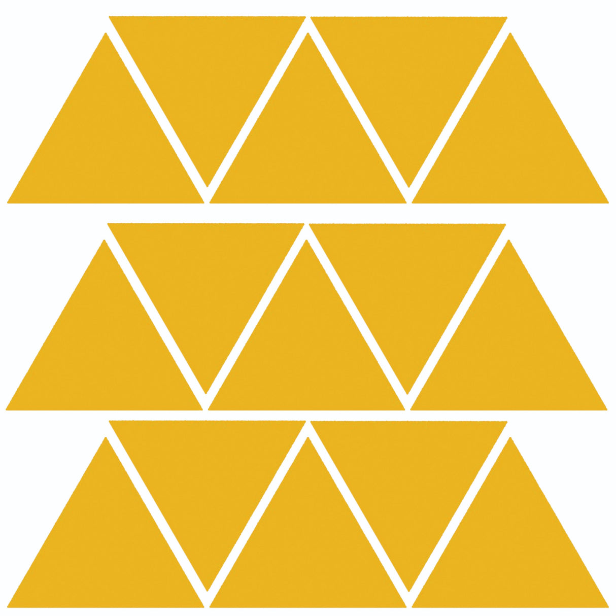 30x Customizable Triangle Shape Decal Set - Vinyl Car Window and Bumper Stickers