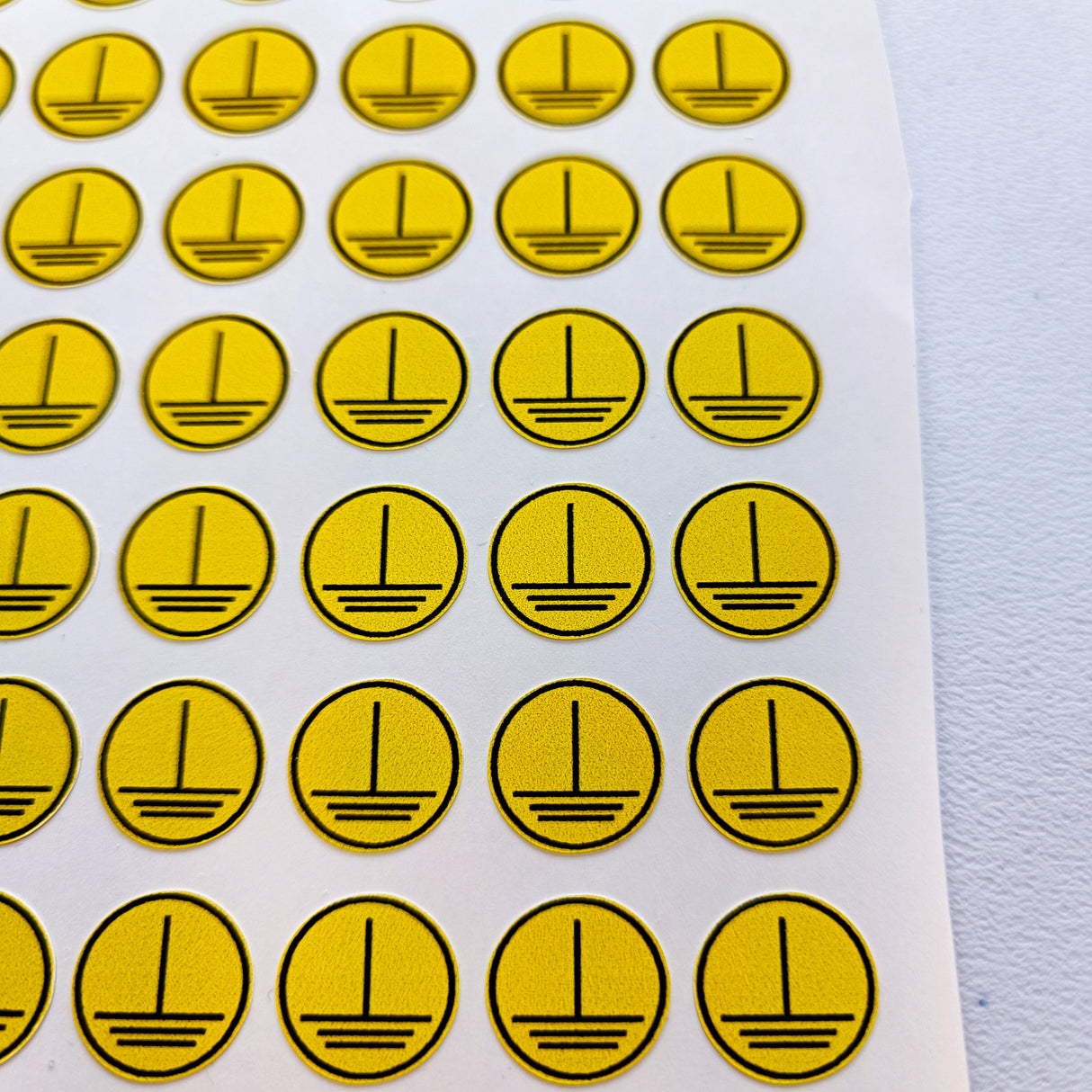 High Voltage Electrical Shock Hazard Stickers - Pack of 6 Yellow Triangle Warning Vinyl Decals for Safety Compliance