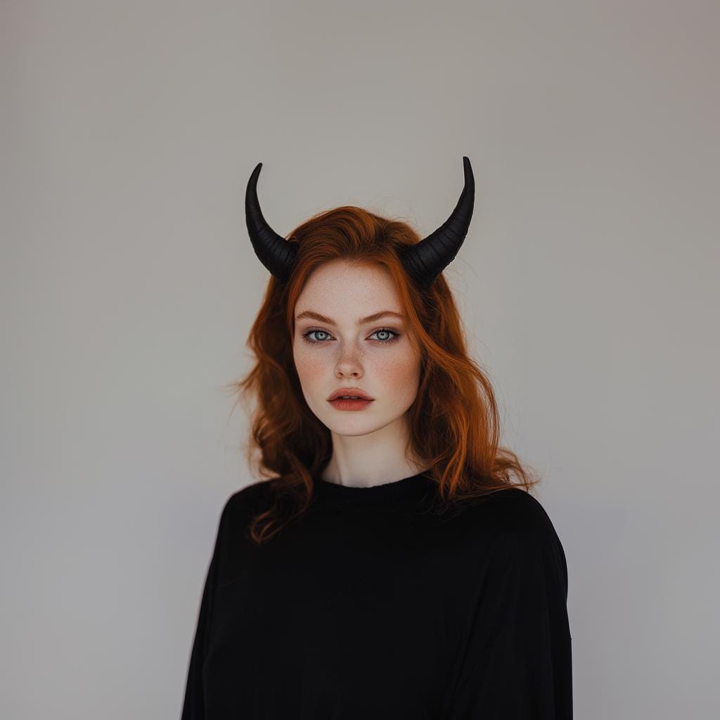 Small Demon Horns | 3D Printed Cosplay Horns | Gothic Costume Headdress | Devil Witchcraft Horns | Halloween Accessories | LARP