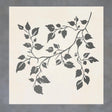 Elegant vine stencil design with leaves for wall painting and home decor projects.
