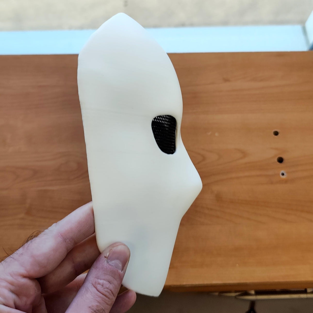 Phantom Mask | Minimalist Faceless Mask | 3D Printed Creepy Halloween Mask