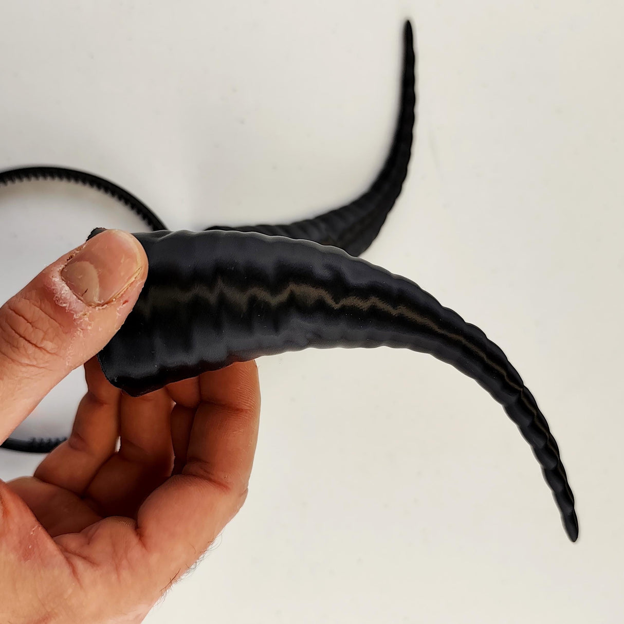 Demon Horns Headpiece | 3D Printed Devil Horns | Gothic Cosplay Costume | Demon Horns | Fantasy Costume Accessories | Evil Queen Headdress