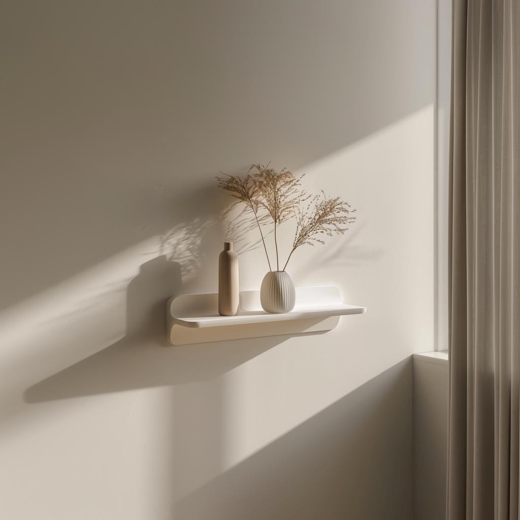3D Printed Small Wall Shelf | Modern Floating Shelf | Minimalist Decorative Wall Display