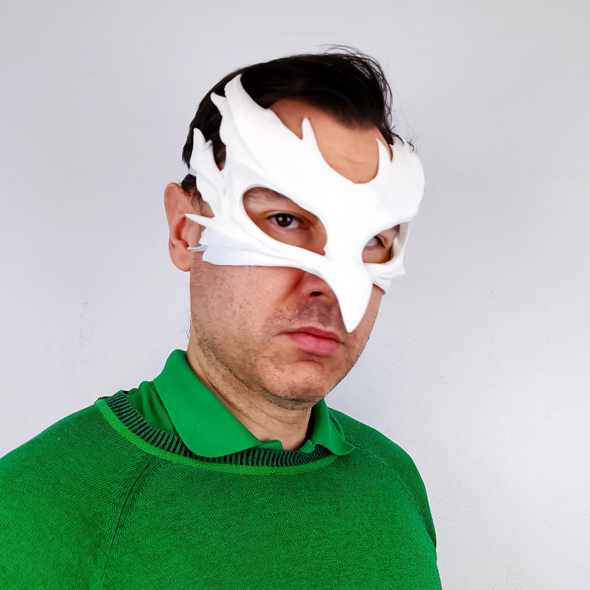 3D Printed Bird Mask | Fantasy Masquerade Elegant Plague Doctor Mask | Mystic Raven Mask | Cosplay Carnival Mask | Theatrical Venetian Mask