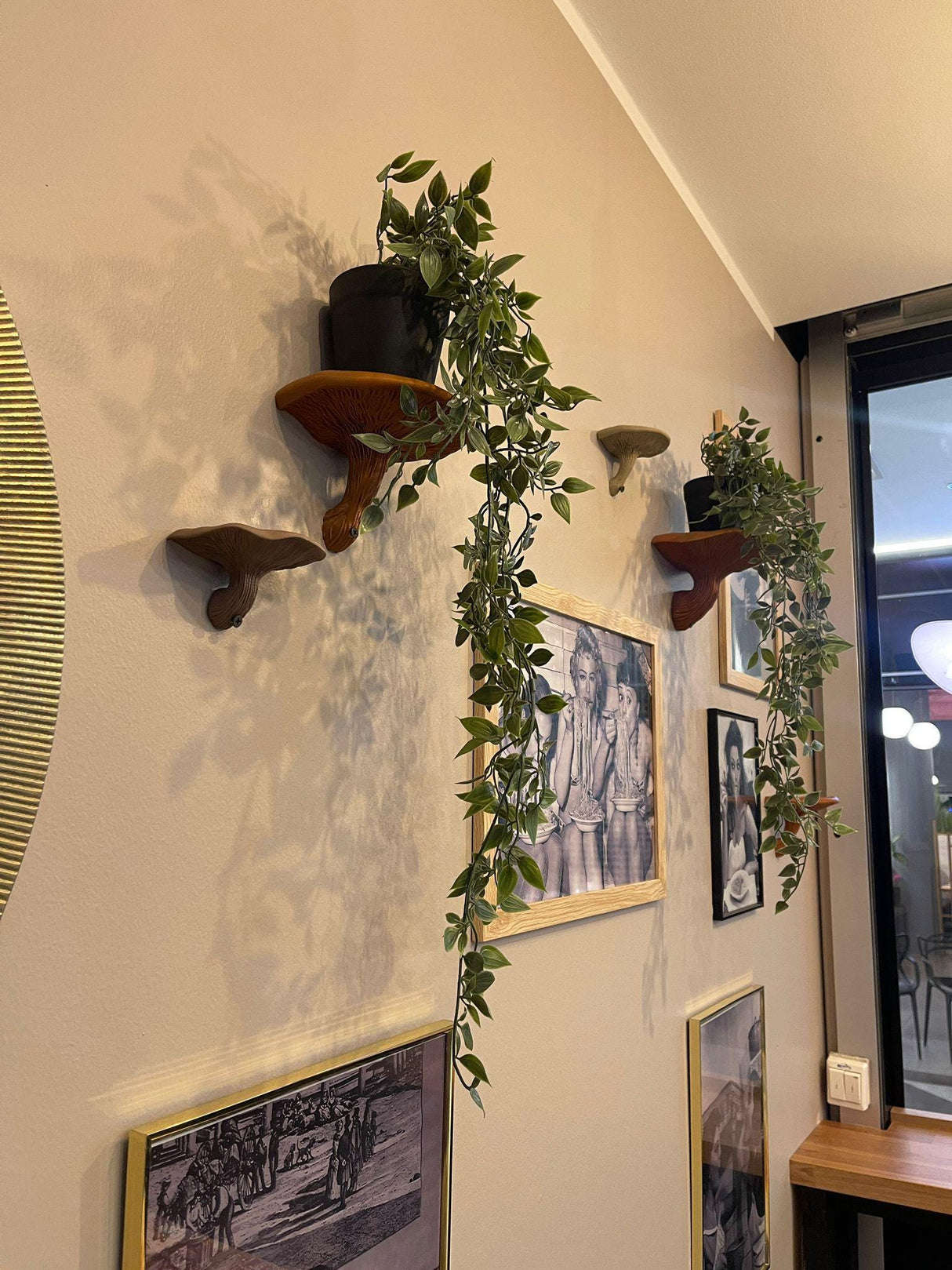 Mushroom Shelf | Floating Wall Shelf Fungi Wall Decor | 3D Printed Modern Home Accent Unique Wall Mounted Shelf | Boho Shelf Room Decor