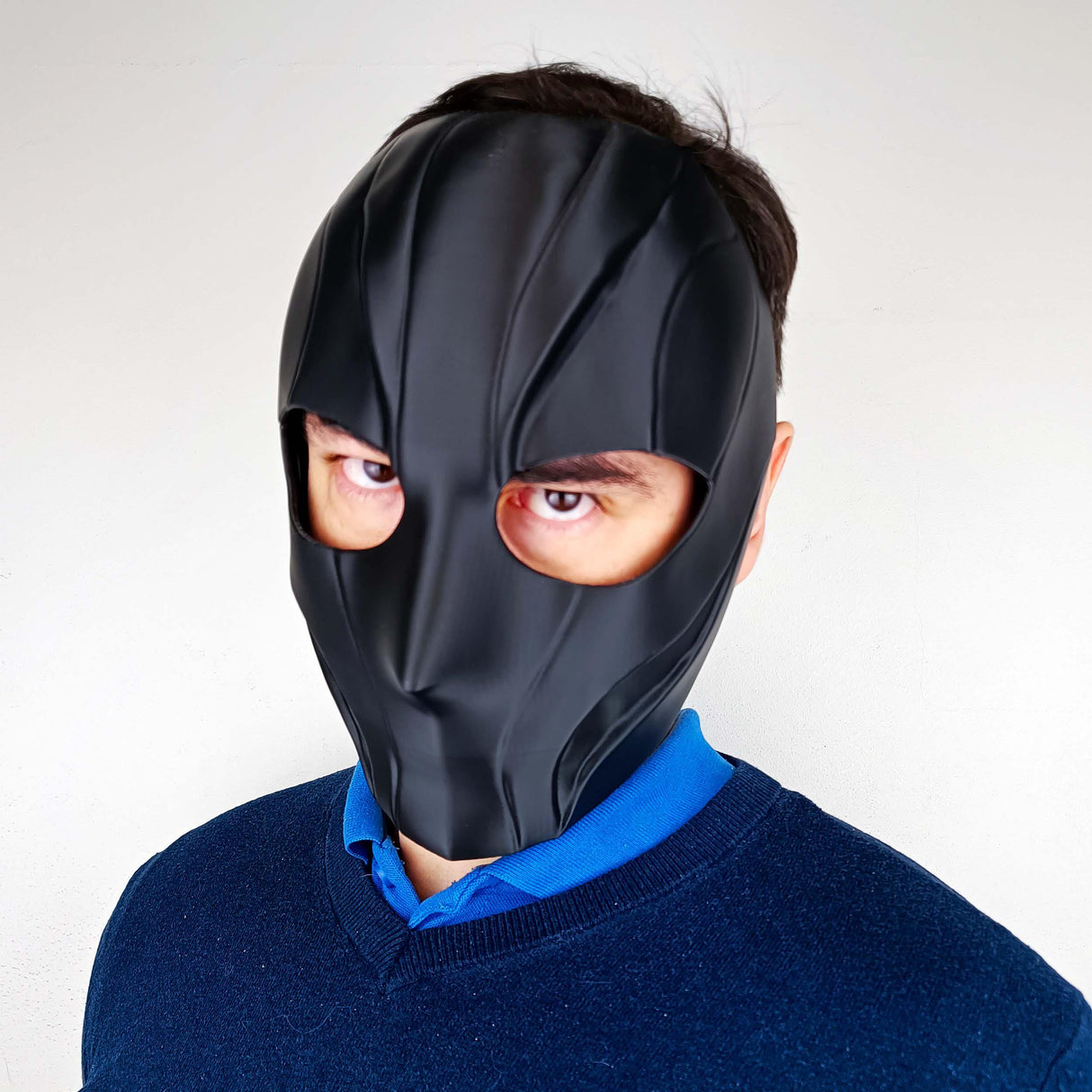 Black Tactical Face Mask | 3D Printed Full Face Mask for Men | Cyberpunk Costume Prop | Halloween Cosplay Mask | Matte Armor Mask
