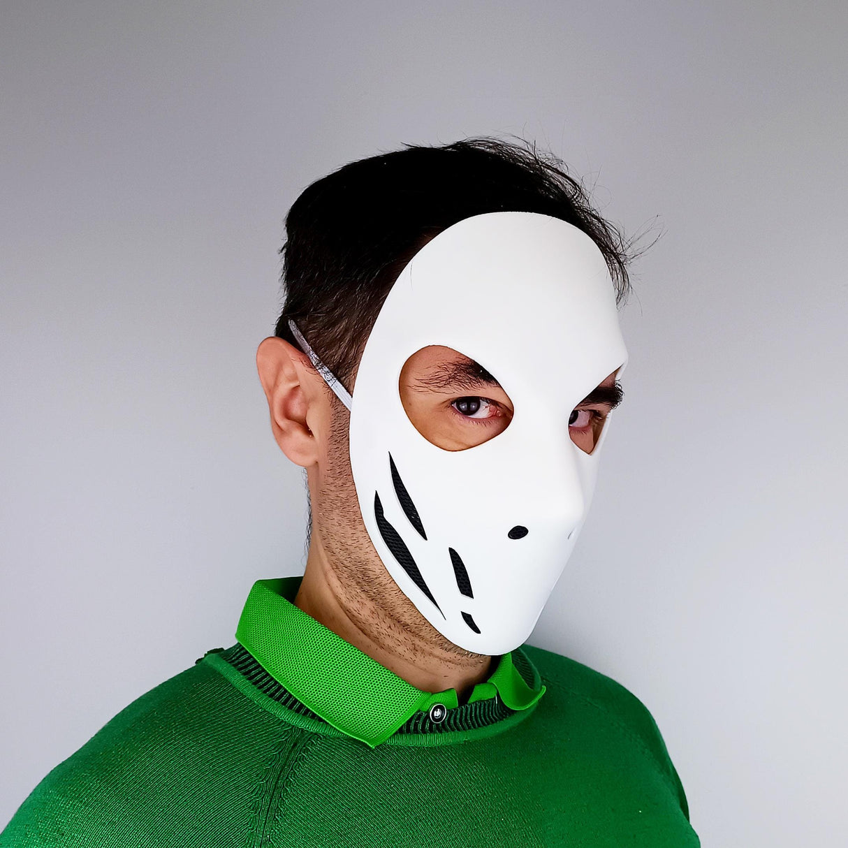 Tactical Skull Stealth Assassin Mask | 3D Printed Horror Villain Cosplay Halloween Costume Mask | Post-Apocalyptic Warrior Airsoft Mask