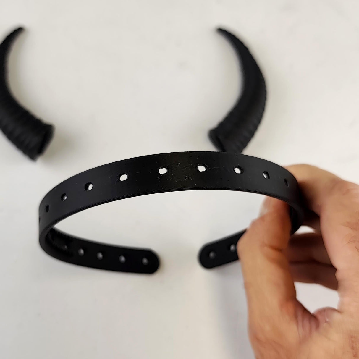 Subtle Demon Horns | 3D Printed Gothic Cosplay Horns | Fantasy Costume Headpiece | Witchcraft Devil Horns | Halloween Accessories | LARP