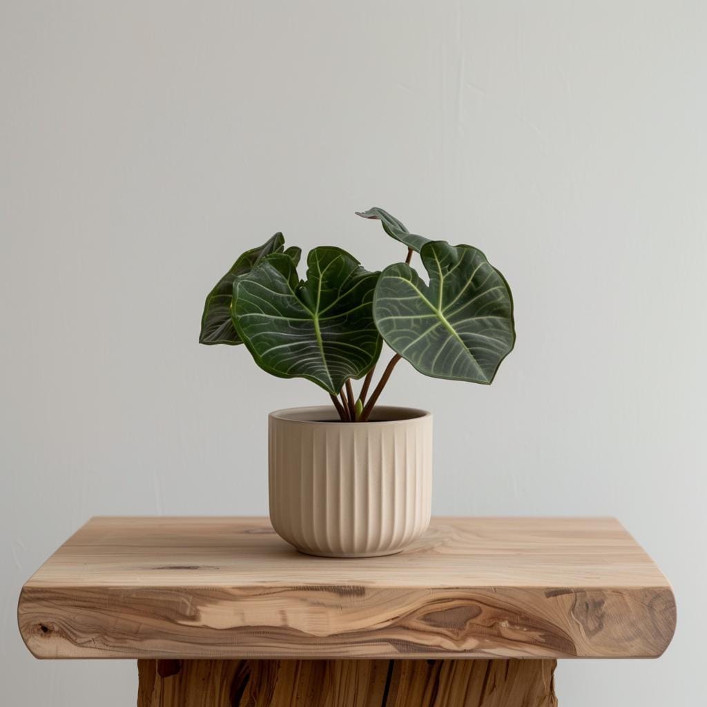 3D Printed Ribbed Planter | Modern Minimalist Plant Pot | Contemporary Indoor Planter