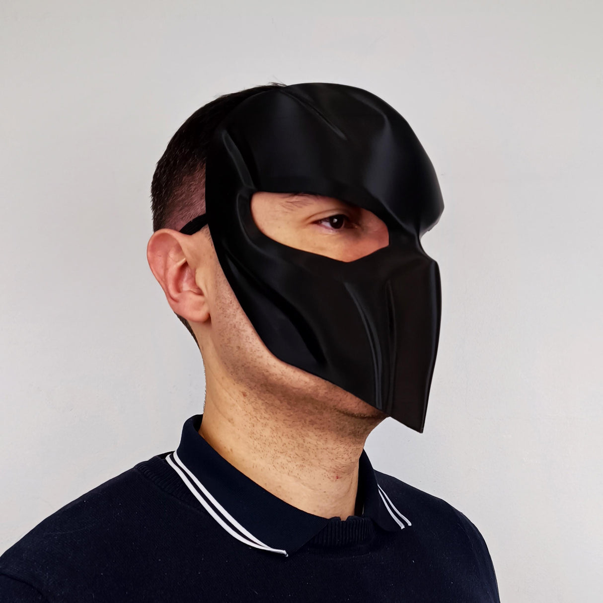 Supervillain Mask | Tactical Cosplay Horror Face Mask | 3D Printed Comic Book Villain Mask | Skull Warrior Armor Costume Dystopian Mask