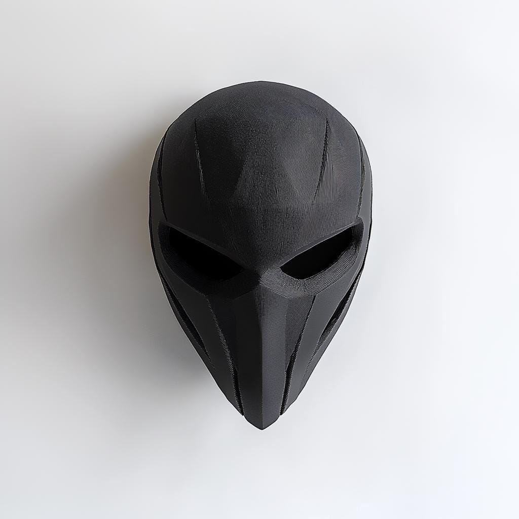 Supervillain Mask | Tactical Cosplay Horror Face Mask | 3D Printed Comic Book Villain Mask