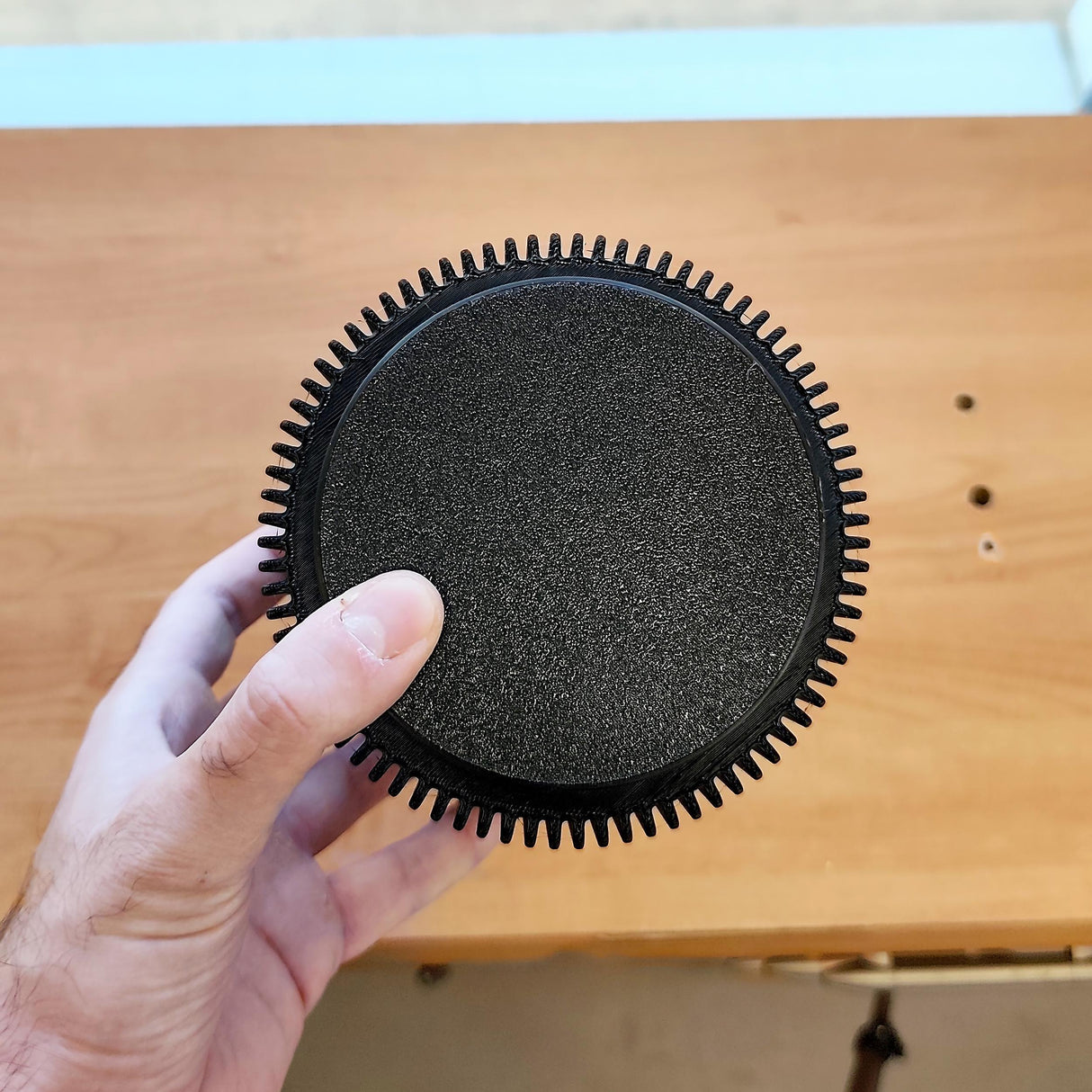 3D Printed Modern Black Planter | Minimalist Ribbed Plant Pot | Contemporary Indoor Planter
