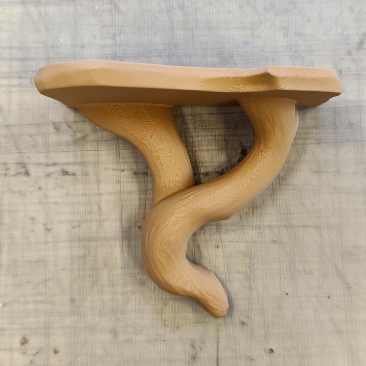 3D Printed Tree Shelf | Floating Wall Shelf with Vine Design | Rustic Plant Stand | Nature Wall Art | Small Organic Shelf for Walls Decor