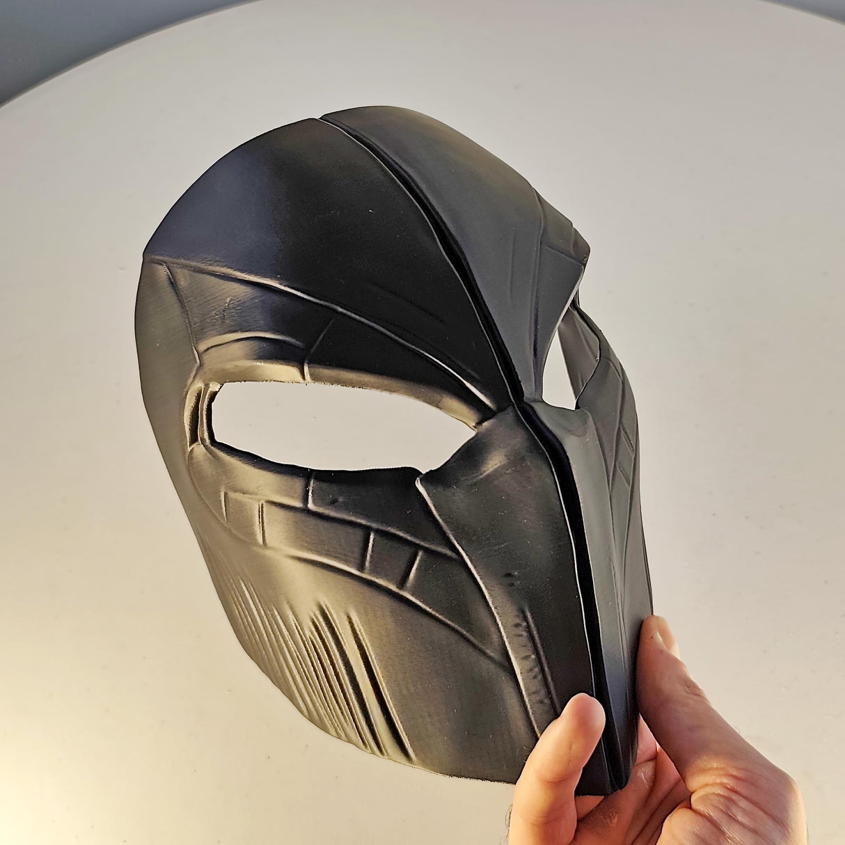 Futuristic Warrior Face Mask | Black 3D Printed Helmet | Cosplay Mask for Men | Tactical Sci-Fi Mask | LARP Armor | Halloween Costume Masks