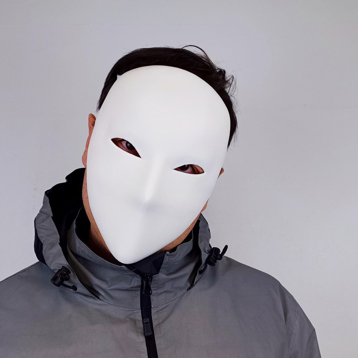 Blank Face Mask | Minimalist Cosplay Mask | White or Colorful Costume Mask