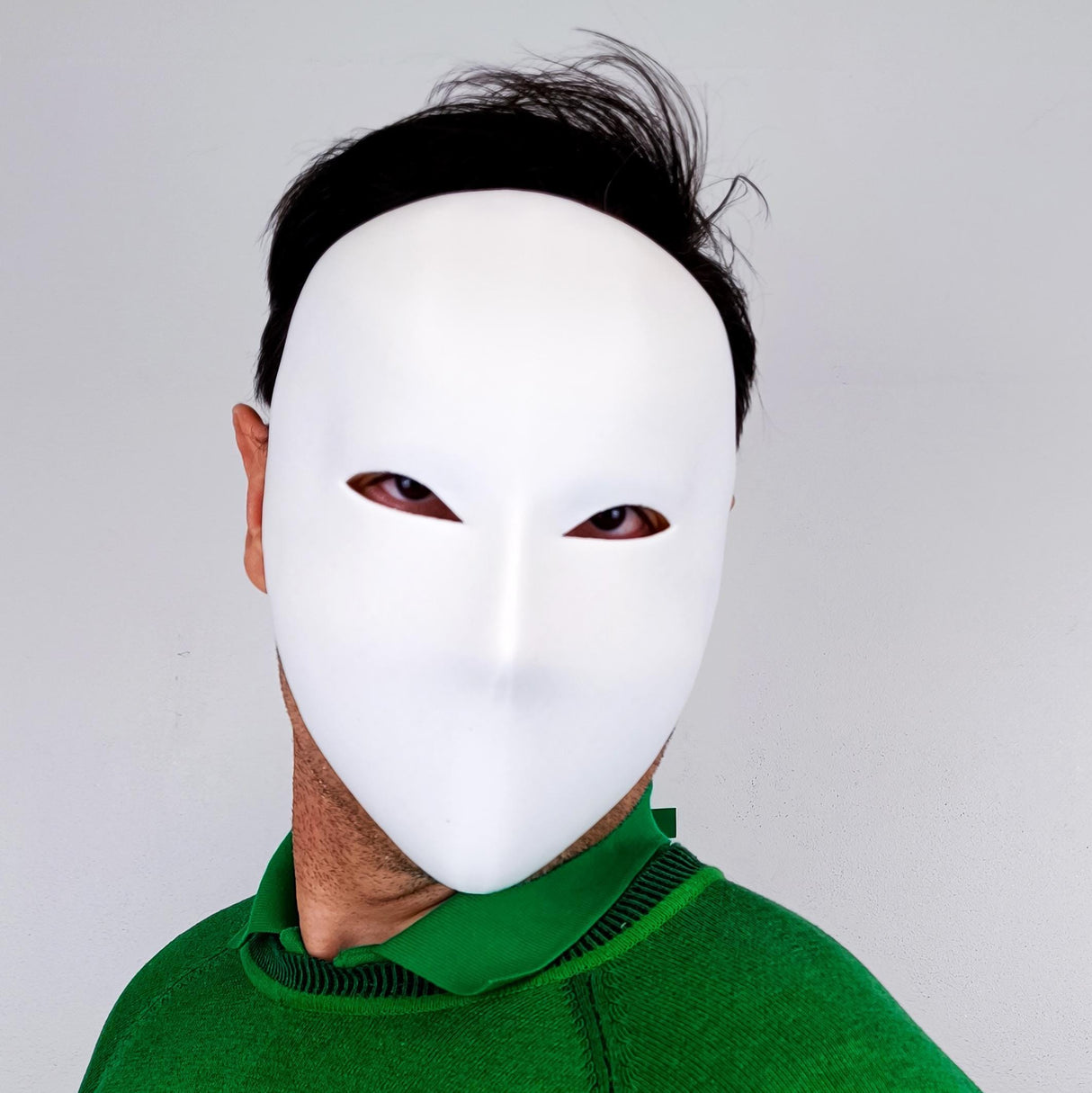 Blank Face Mask | Minimalist Cosplay Mask | White or Colorful Costume Mask
