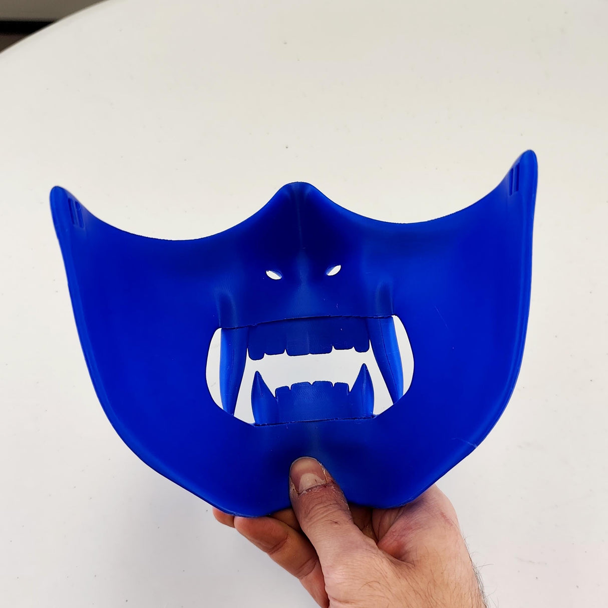 Oni Half Face Mask | 3D Printed Cosplay Mask | Demon Samurai Mask