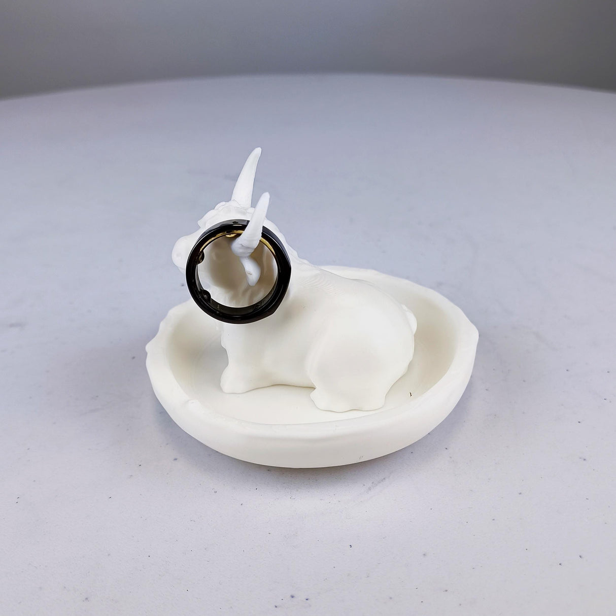 Highland Cow Jewelry Dish | 3D Printed Ring Holder | Cute Cow Trinket Tray