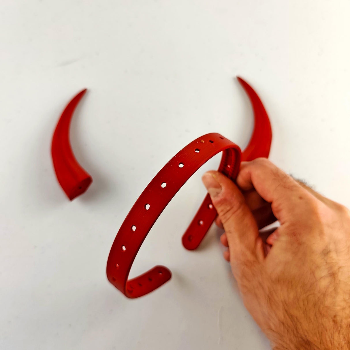 Demon Horns Headpiece | 3D Printed Gothic Costume Horns | Fantasy Cosplay Accessories | Devil Headdress for Halloween | Witchcraft Horns