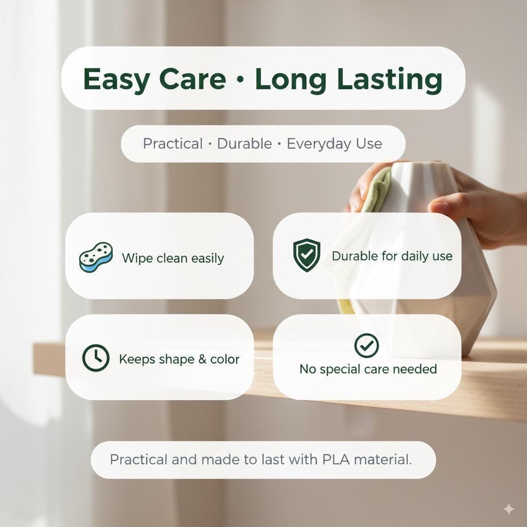 3D Printed Wall Shelf | Modern Geometric Mini Shelf | Small Plant Display Shelf | Meditation Altar Shelf | Boho Aesthetic Room Wall Decor