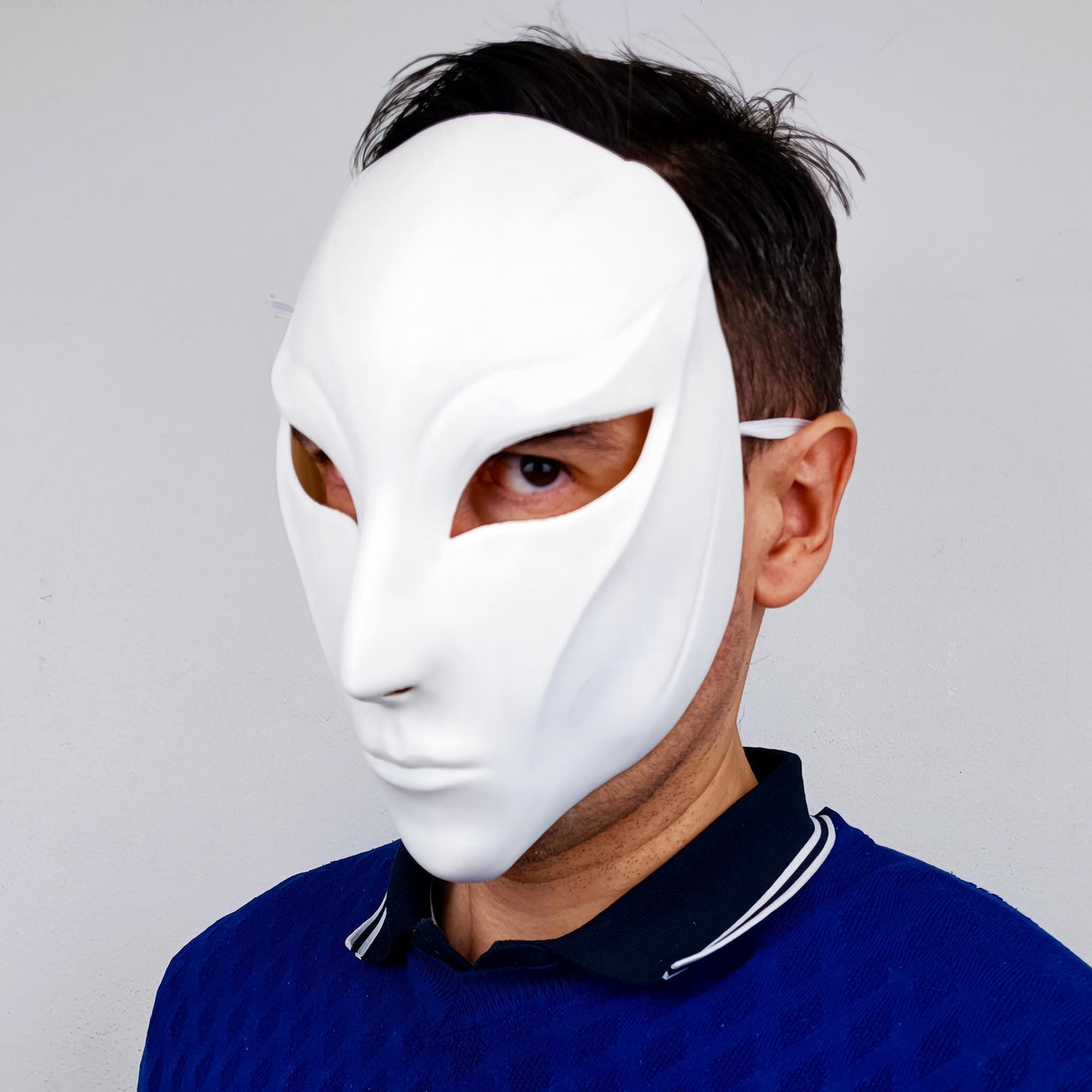 Phantom Assassin Mask | 3D Printed Sci-Fi Cosplay Mask | Stealth Warrior Gothic Horror Mask