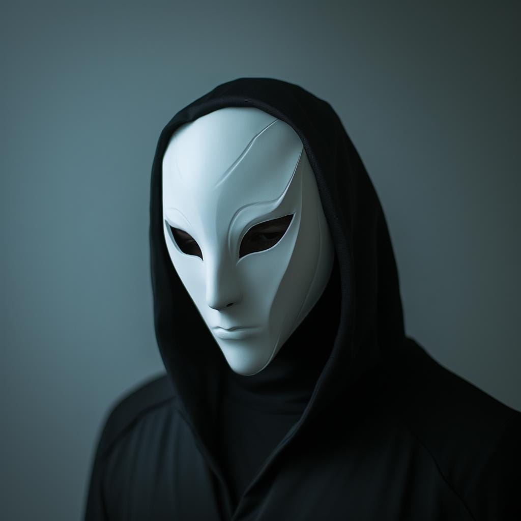Phantom Assassin Mask | 3D Printed Sci-Fi Cosplay Mask | Stealth Warrior Gothic Horror Mask
