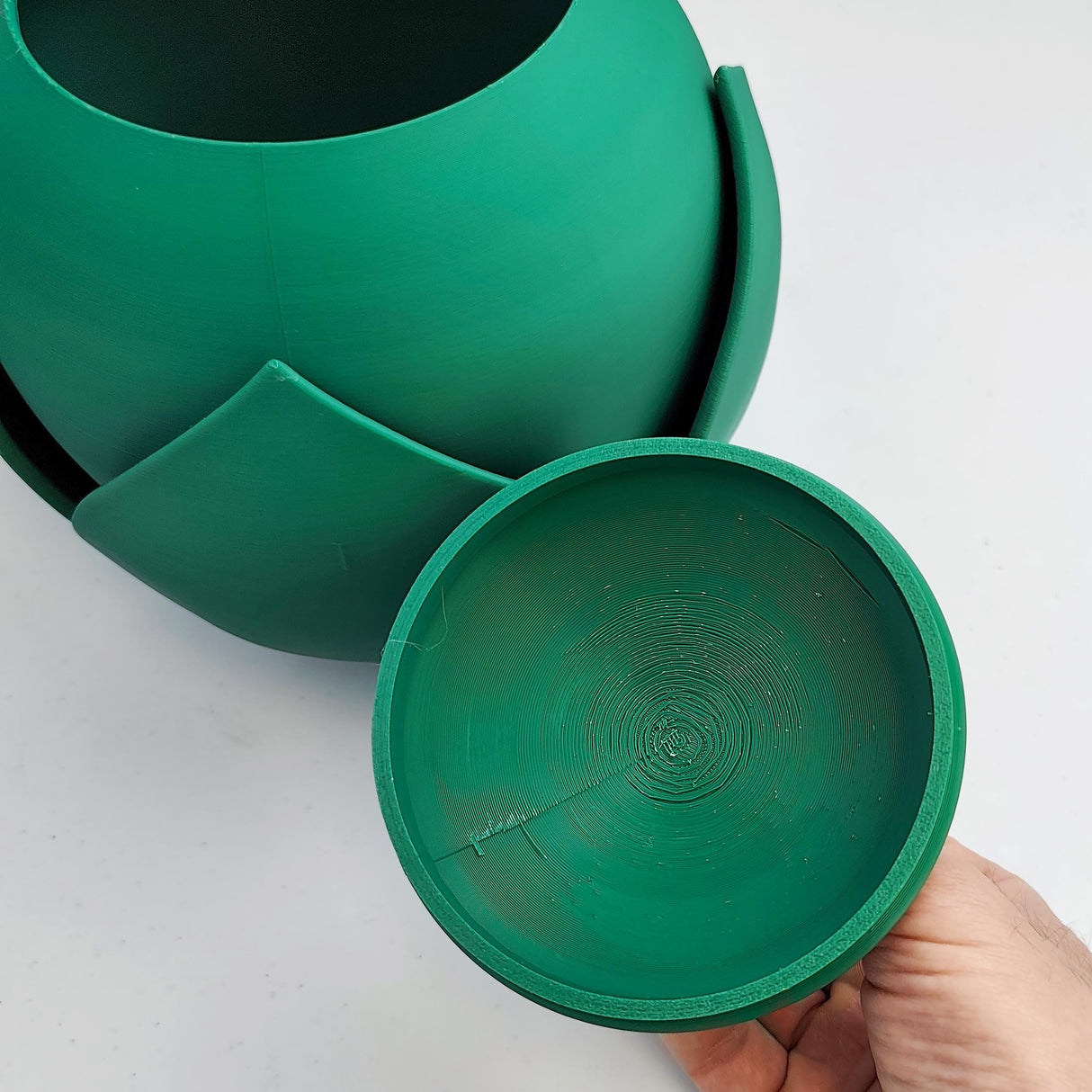 3D Printed Nature-Inspired Pet Cremation Urn with Leaf Design | Organic 3D Printed Memorial Urn for Pets |Modern Botanical Remembrance Decor