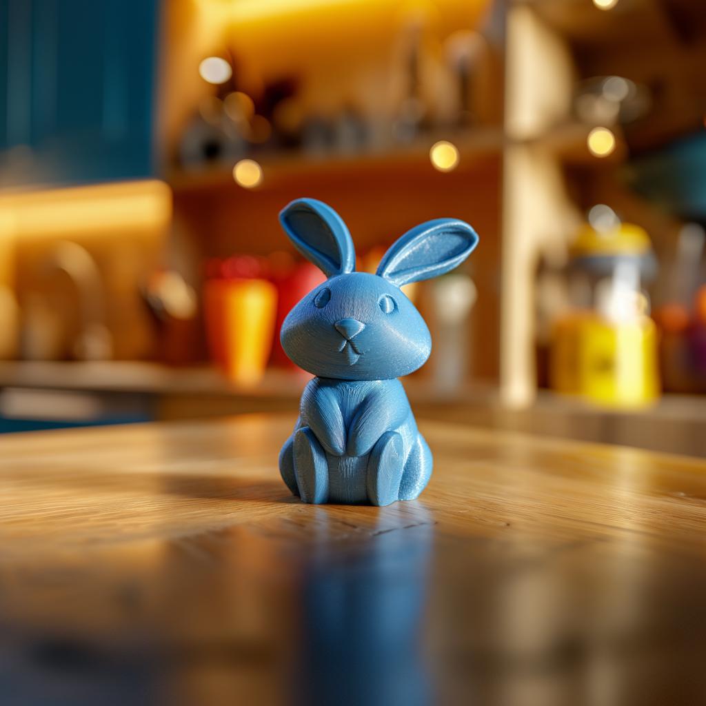 Bunny Memorial Urn with Lid | 3D Printed Pet Ashes Keepsake Container for Rabbit Remembrance Shelf Decor Tribute Gift and Display Accent