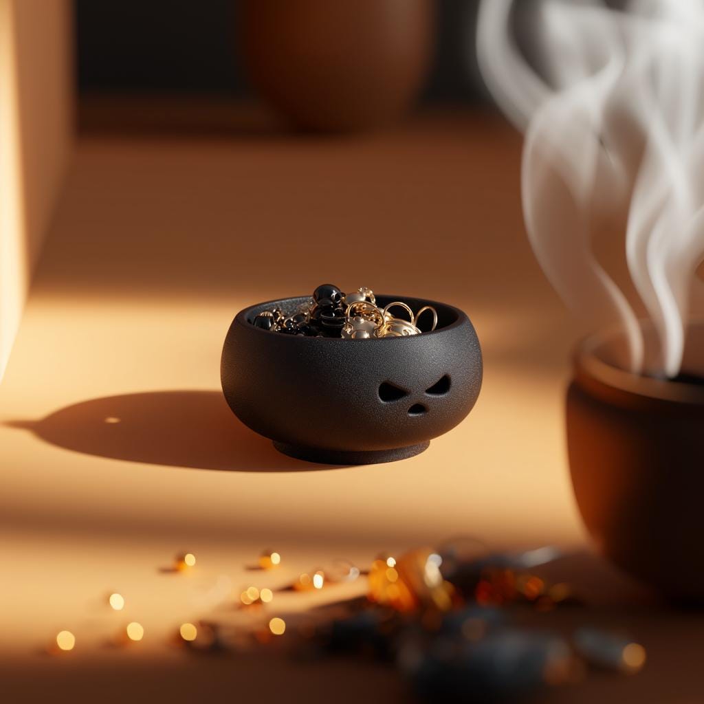Pumpkin Jewelry Organizer | Pumpkin Ring Holder | Halloween Trinket Bowl | 3D Printed Jewelry Tray | Spooky Vanity Dresser Decor | Fall Gift