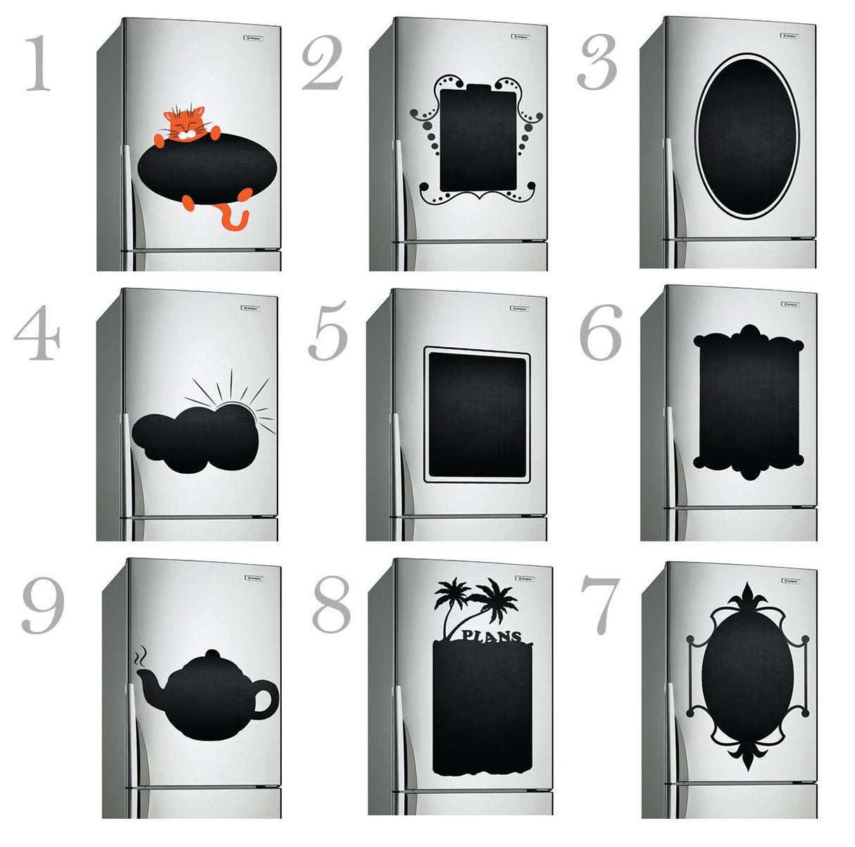 Chalkboard Diy For Kitchen Fridge Sticker Menu - Vinyl Decal Organizer Refrigerator Memo