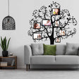 Chic family tree wall sticker decal with photo frames, perfect for interior decoration and creative home styling.