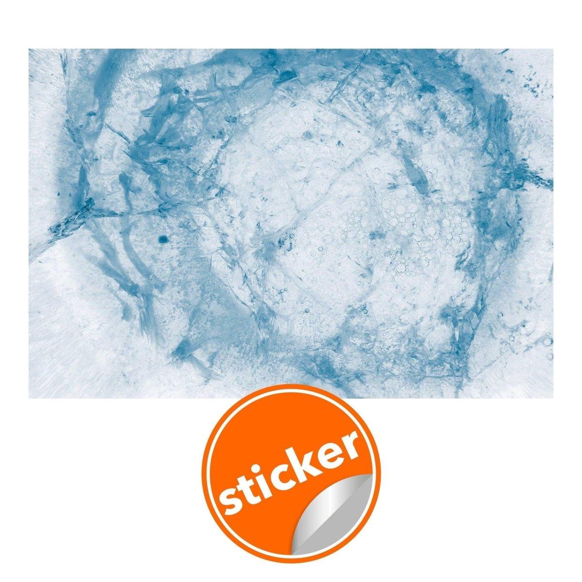 Self-adhesive blue marble effect wallpaper sticker for easy home decoration.