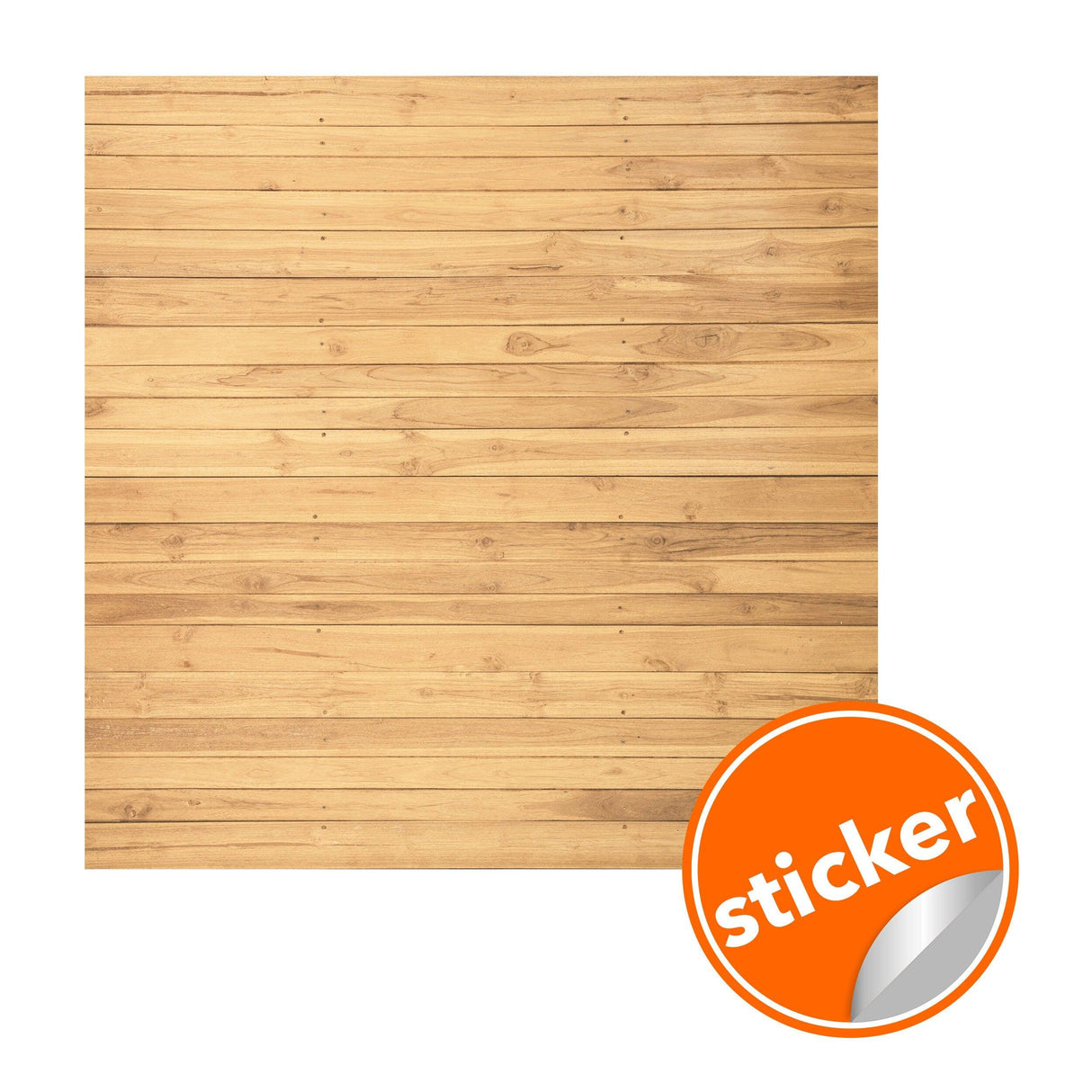 Self-adhesive shiplap peel and stick wallpaper sticker designed to mimic real wood plank texture.