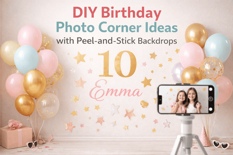 DIY Birthday Photo Corner: Peel-and-Stick Birthday Photo Corner Ideas for Perfect Pictures