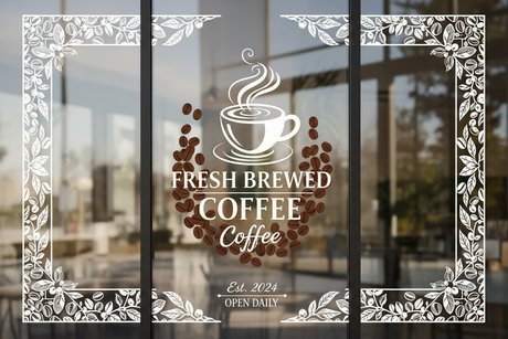 Coffee Shop Window Decals