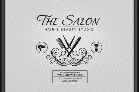 Salon Window Decals