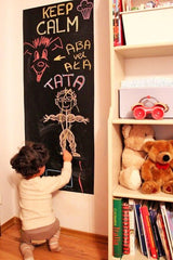 Chalkboard Wall Diy Black Kitchen Sticker - Reusable Write On Vinyl Decal