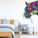 Wild Jaguar Wall Sticker - Cat Animal Art Vinyl Black Panther Decal