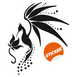 Hummingbird Wall Vinyl Sticker - Colibri Art Decor Humming Bird Cute Colorful Home Decal Gift