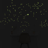 Night Glowing Star Wall Stickers - Glow In The Dark Stars Art Vinyl Decals Luminescent Luminous Light Effect Constellations Ceiling Sticker