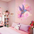 Hummingbird Wall Vinyl Sticker - Colibri Art Decor Humming Bird Cute Colorful Home Decal Gift