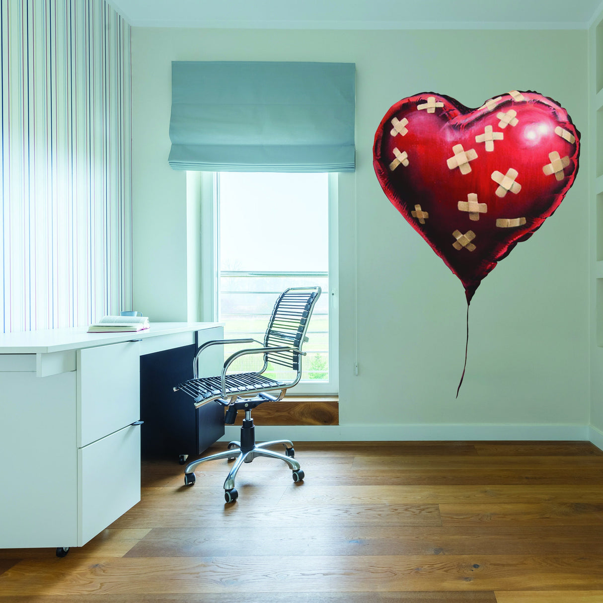 Banksy Heart Balloon Vinyl Wall Sticker - Art Home Decor Cool And Premium Waterproof Decal